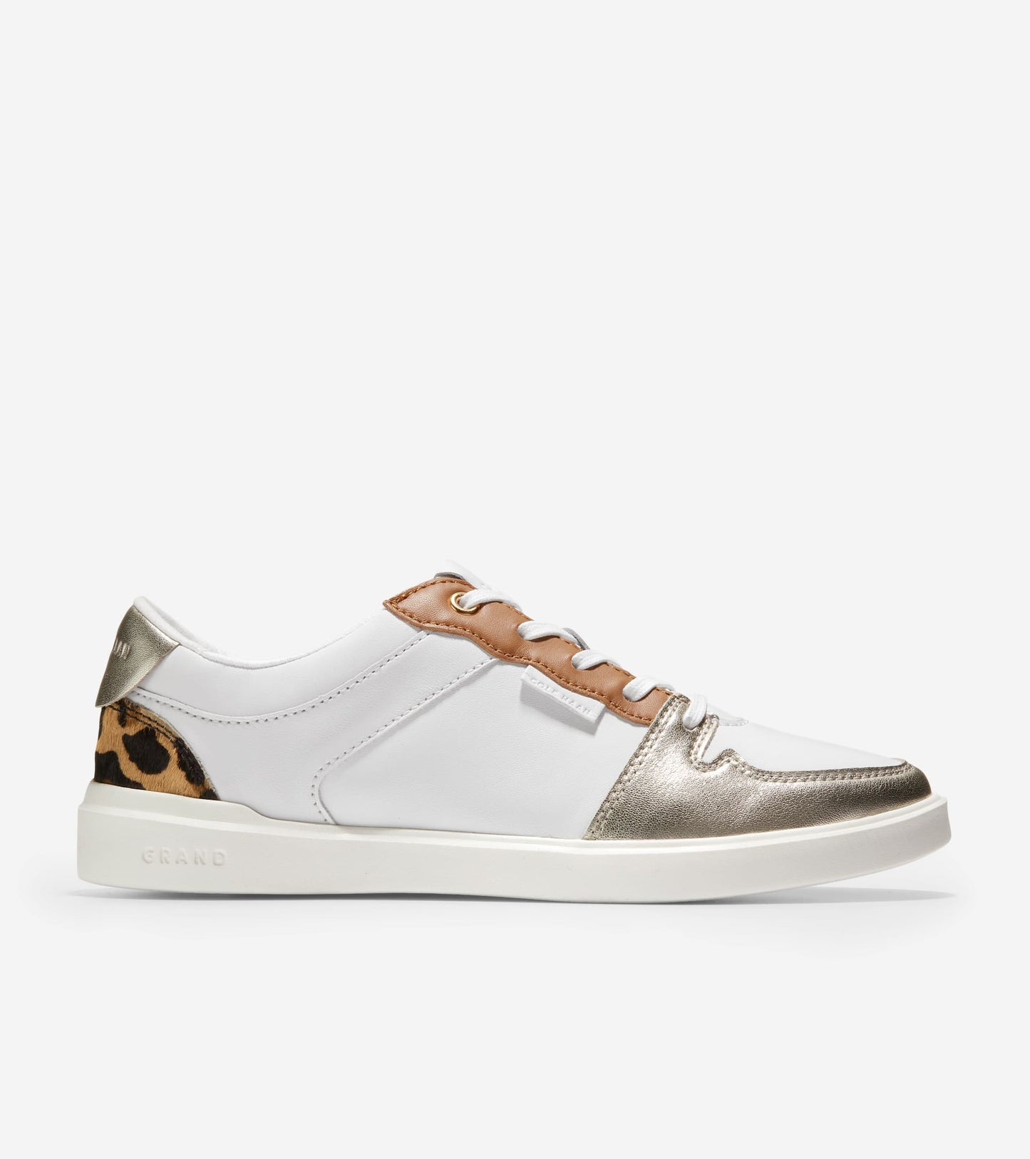 W21535:OPTIC WHITE LTHR / SOFT GOLD METALLIC LEATHER / MOD LEOPARD PRTND OCELOT / OPTIC WHT OUTSOLE