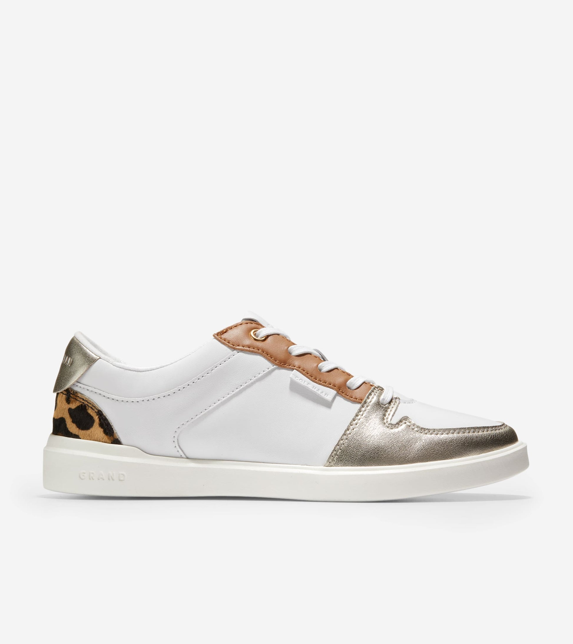 W21535:OPTIC WHITE LTHR / SOFT GOLD METALLIC LEATHER / MOD LEOPARD PRTND OCELOT / OPTIC WHT OUTSOLE