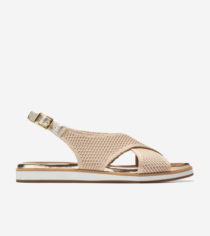 W25450:SESAME KNIT/SOFT GOLD METALLIC LTR/NAT WELT/OPTIC WHT EVA/GUM OS