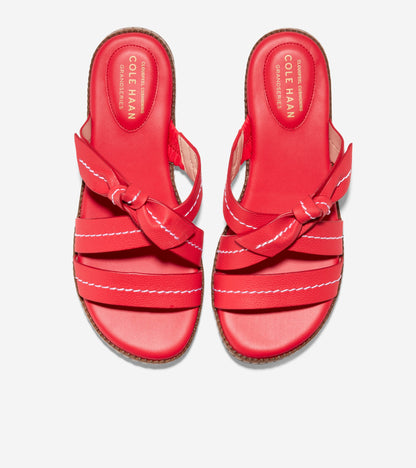 W23473:TRUE RED OBERA SOFT/NAT STITCH/NAT OS