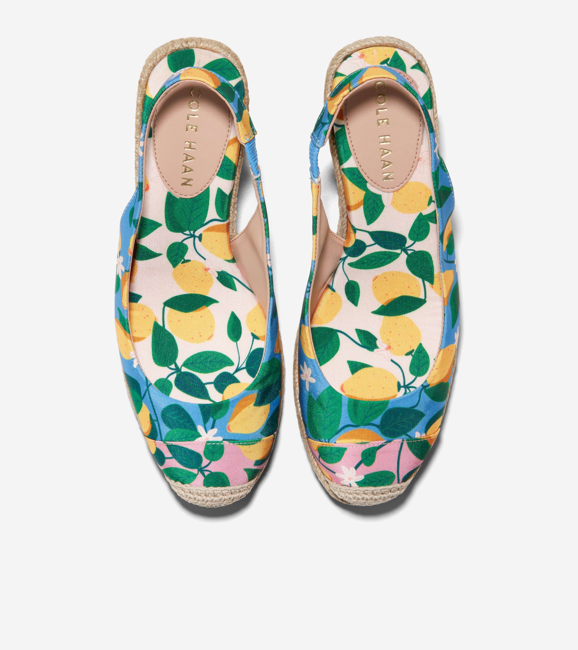 W27457:AZURE BLUE LEMON PRINT