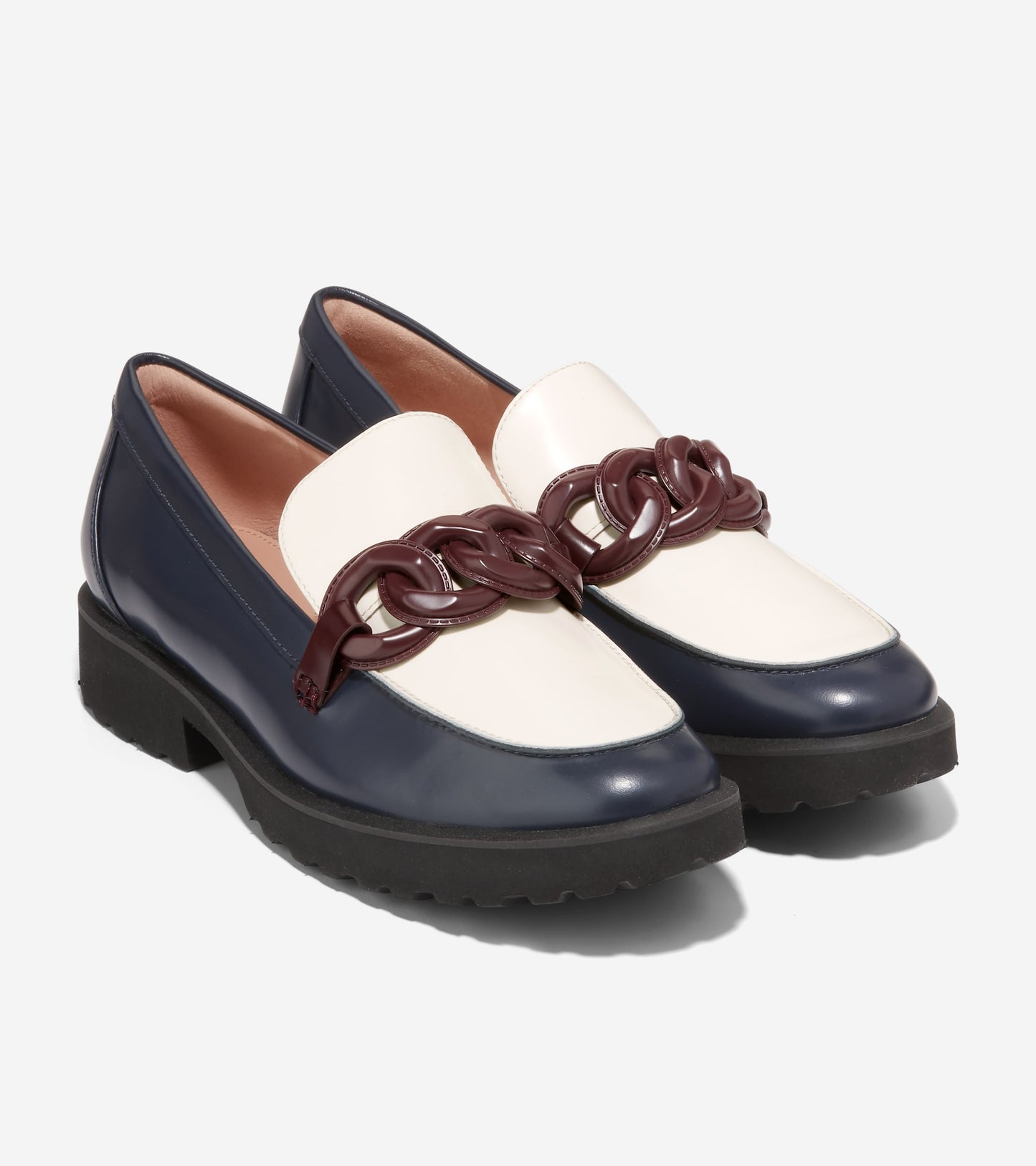 W27249:NAVY BLAZER/IVORY/CORDOVAN LTR