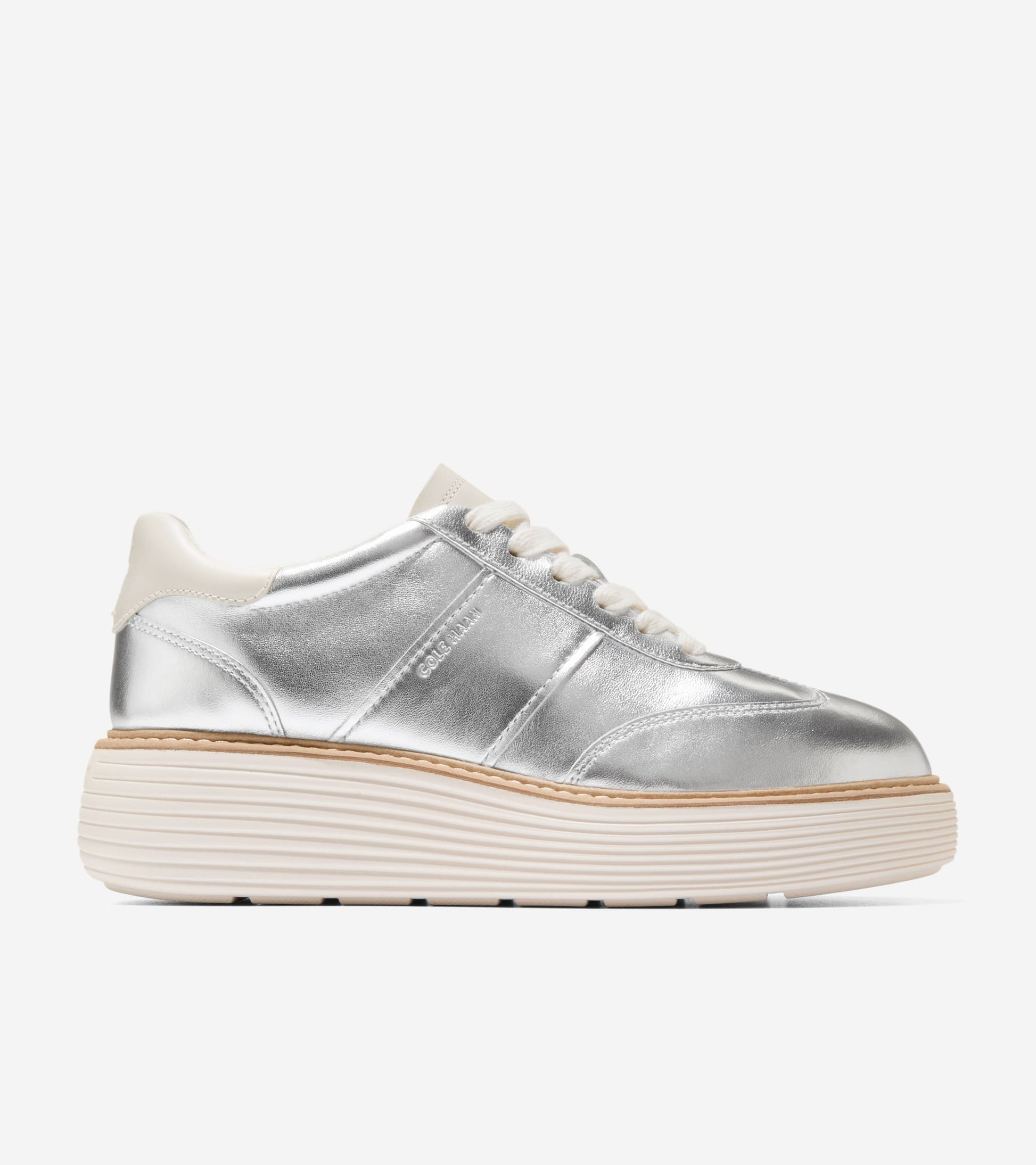 W35018:SILVER METALLIC/IVORY