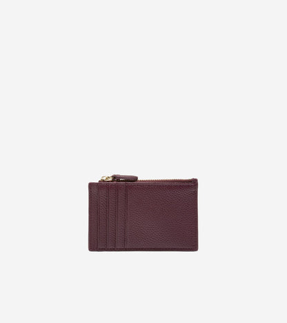 Leather Zip Card Case